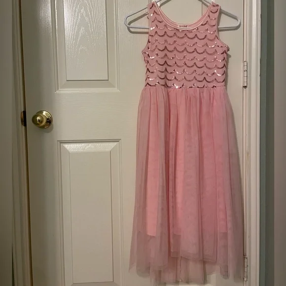 Cat and Jack Pink Sleeveless Kids Dress - Picture 1 of 3